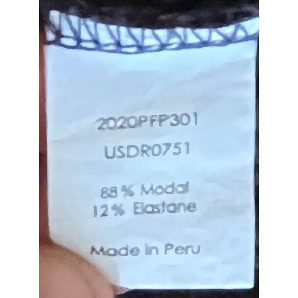 UNIVERSAL STANDARD Black Ribbed Made in Peru Midi Dress Women's Size Small - Picture 5 of 8